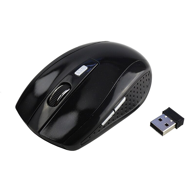 Sovawin – souris optique sans fil 2.4ghz, 1600dpi, USB, pour Gamer , ordinateur PC et portable: black
