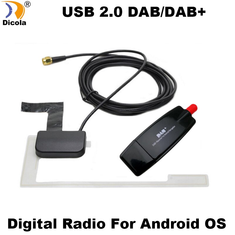 External USB DAB BOX Receiver DAB+ Radio Tuner for Android 4.4 above car dvd gps player Digital Radio Receiver