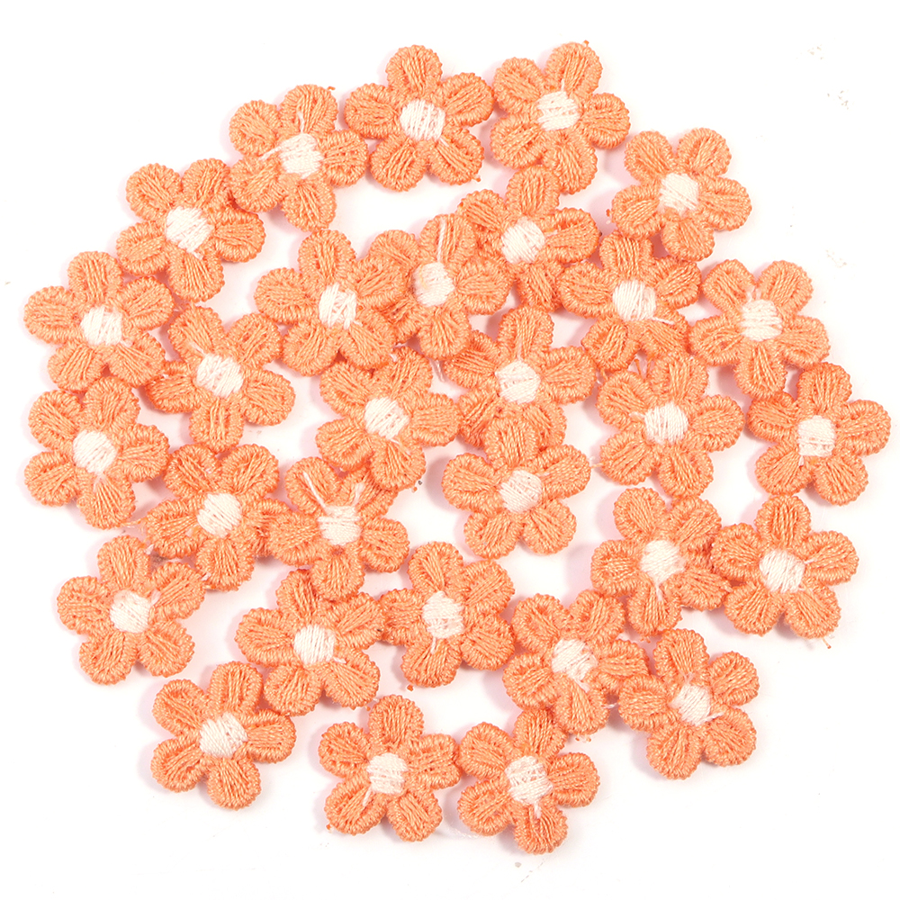 30Pcs Multicolor Flower Appliques Lace Floral Flower Embroidery Patch DIY Sewing Clothes Headwear Wedding Home Decorate Supplies: antique silver