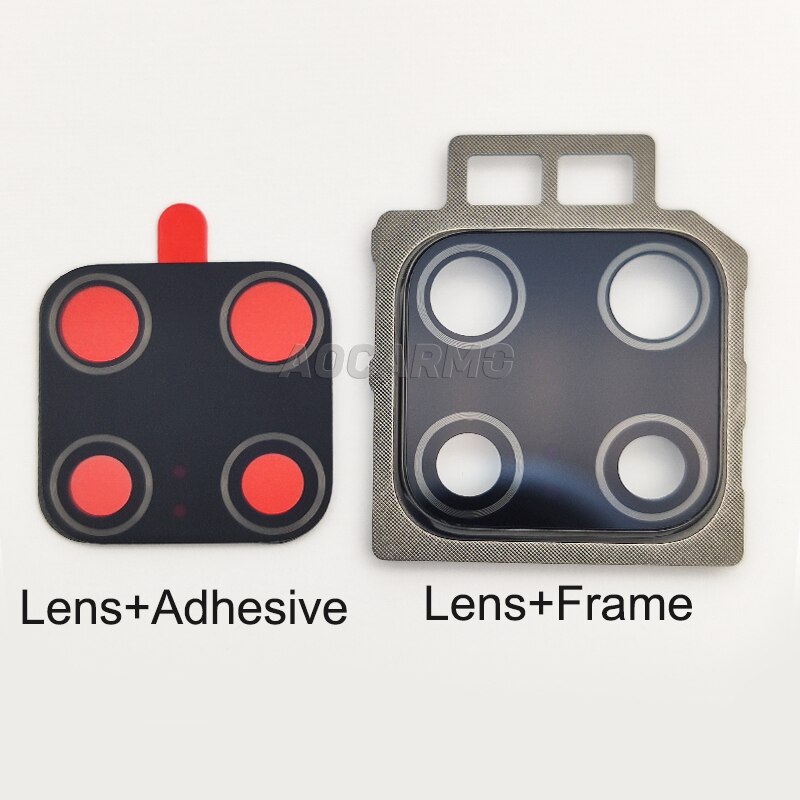 Aocarmo Achter Back Camera Lens Glas Ring Cover Met Sticker Frame Vervanging Deel Voor Huawei Mate 20/Mate 20 Pro