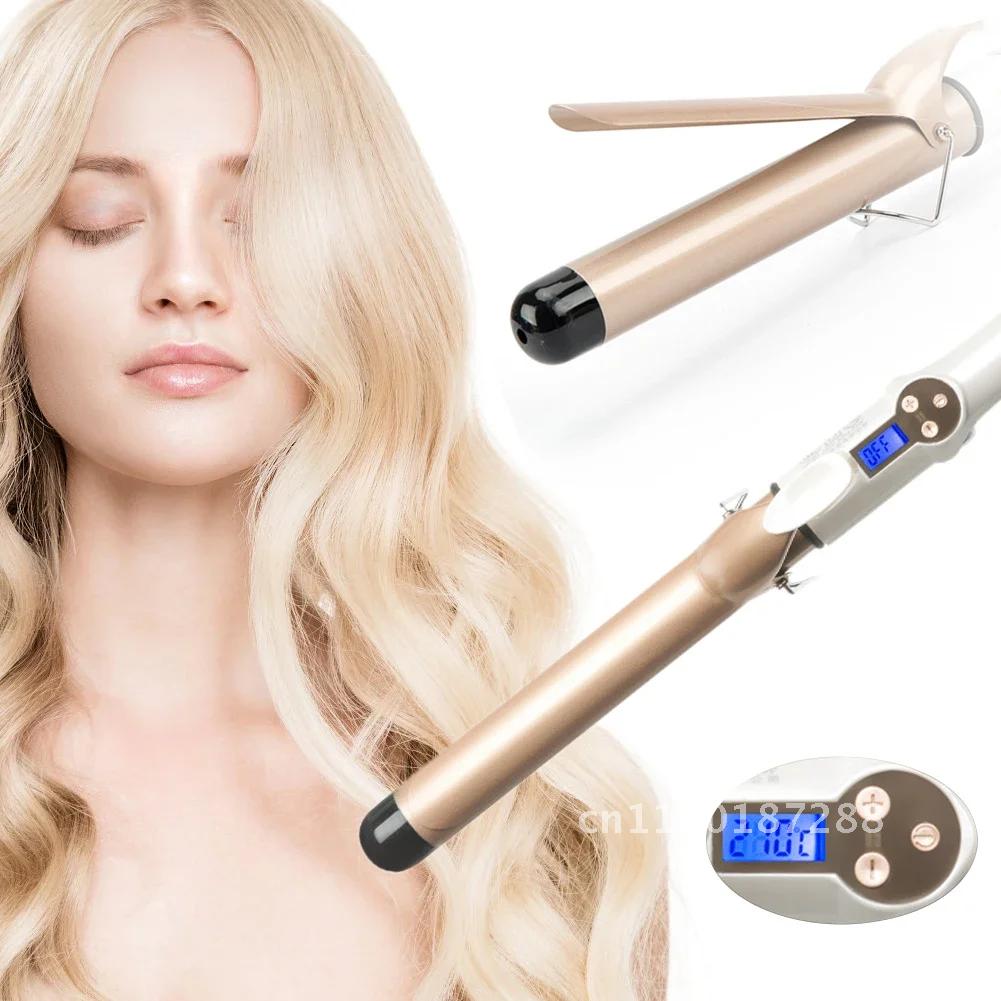 LCD Digital Hair Curler Electric Curling Iron Curling Hair Tools Curling Wand Ceramic Styling 32mm 25mm 19mm