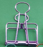 6 stk papirclips 20 32 49 mm fold-back metal binder clips sorte greb klemmer kontor skole papirvarer papir dokument clips: Lilla -20mm-12 stk