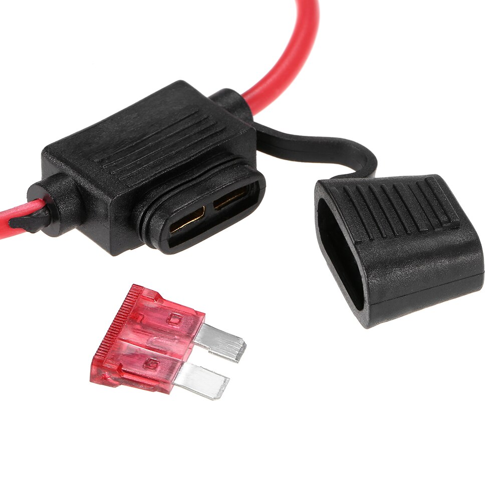 10pcs DC 12V 40A Standard Blade Inline Fuse Holder Splash Proof for Car Bike