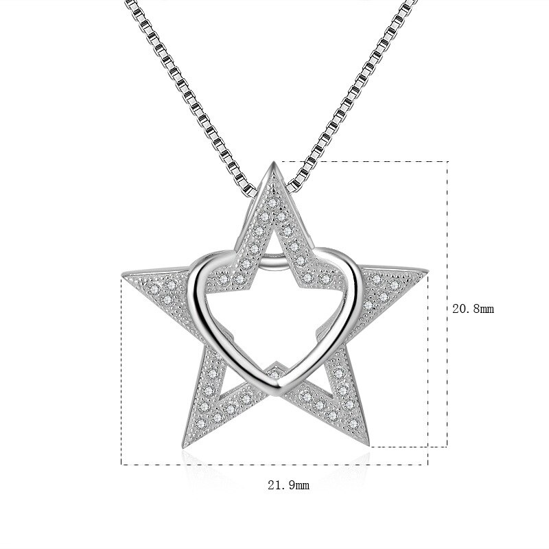 Massief Zilveren S925 Ketting Hanger Met Kussen Zirconia Edelsteen Zilver 925 Sieraden Joyas De Plata 925 Naszyjnik Hangers