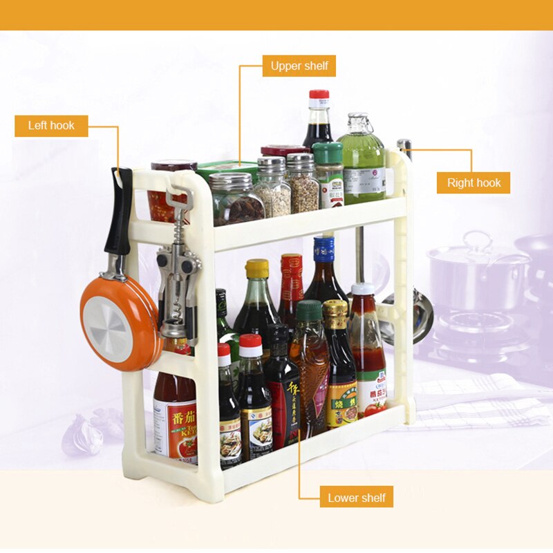 Dubbellaags Pp Plastic Multipurpose Keuken Rack Ol... – Grandado