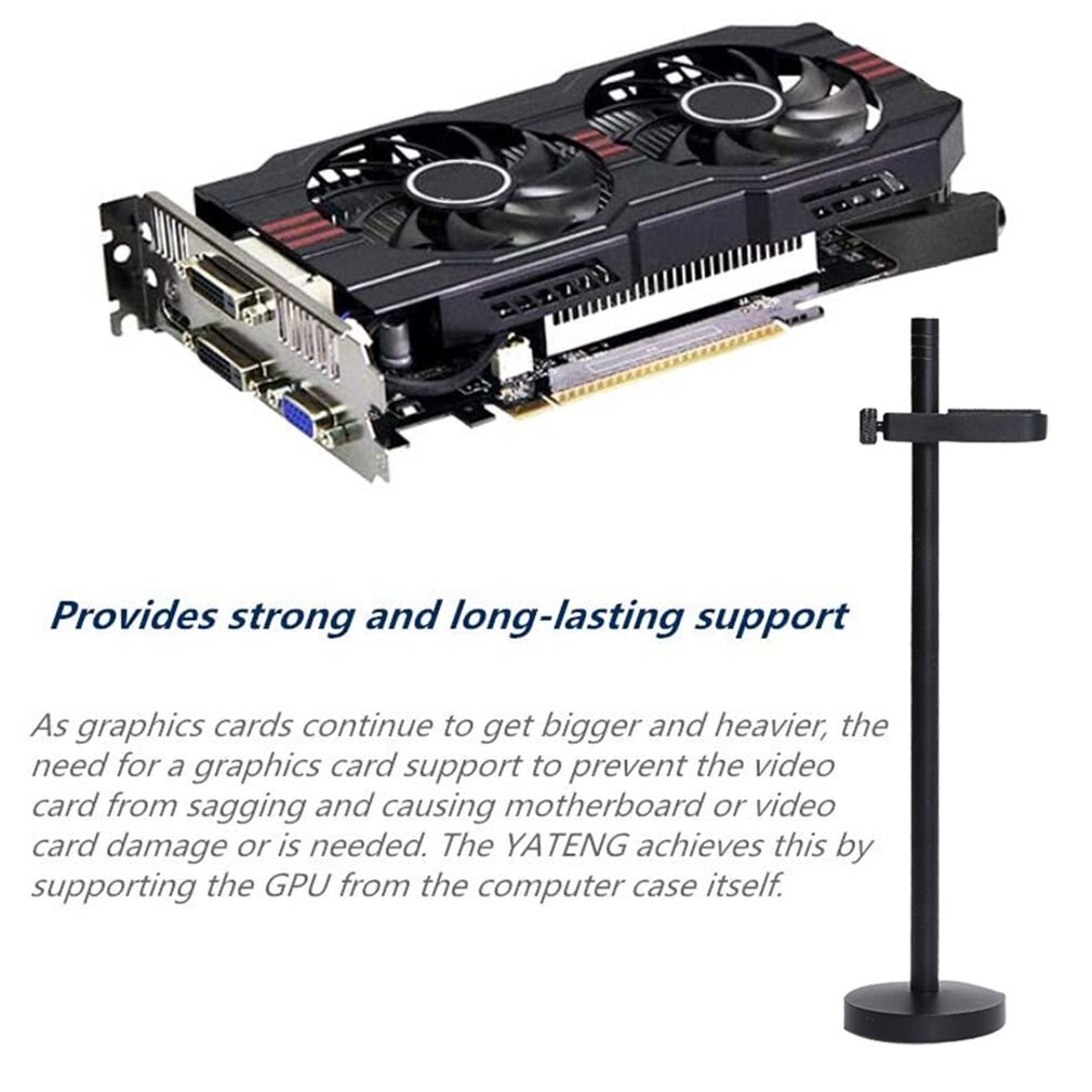 Computer Cooling System Components Display Card Support Frame Aluminum Alloy Display Card Fixed Support Module Cooling Bracket