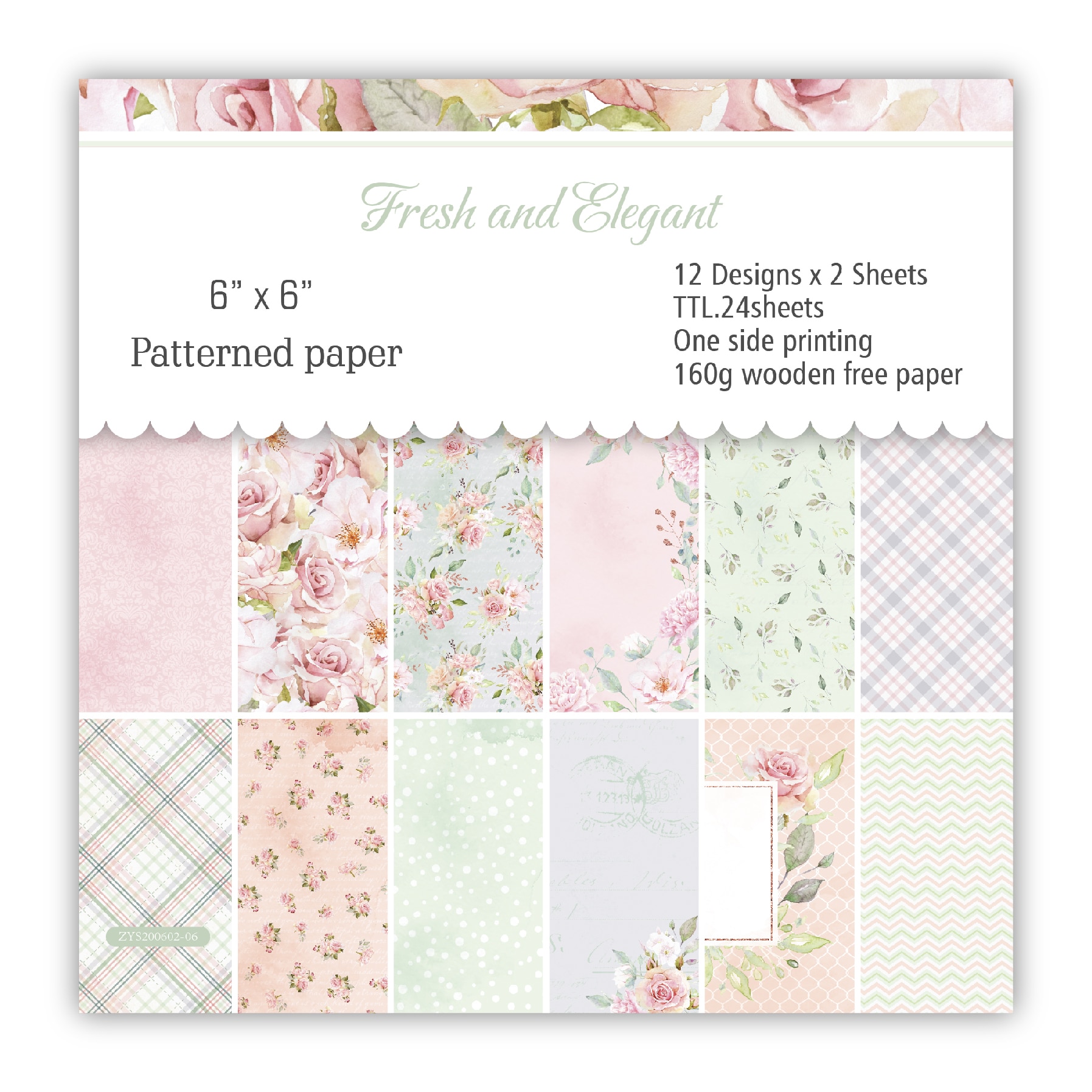 Diy Verse En Elegante Scrapbooking Papier Pack Van 24Sheets Handgemaakte Ambachtelijke Papier Ambachtelijke Achtergrond Pad