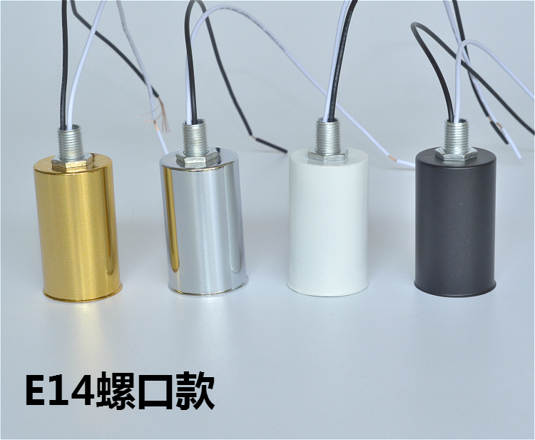 Portalámparas pequeño E14 E27 de cerámica de alta temperatura con rosca para lámpara de techo, lámpara de pared, candelabros, accesorios de iluminación para bricolaje