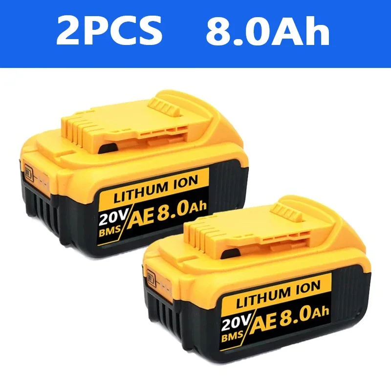 Para Dewalt original 20V 18V,12.0AH, DCB115, cargador de batería DCB118, carga rápida, batería de litio, batería de herramientas: Rosa