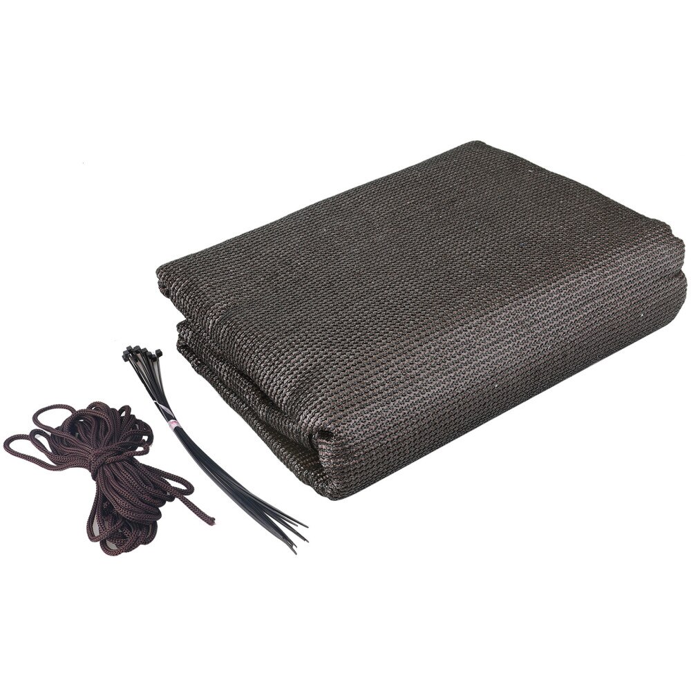 Fabric Mesh Net Brown Shade Cloth /Fence Privacy Screen Sunscreen Awnings For Construction Site Shading Rate 95% UV Protection