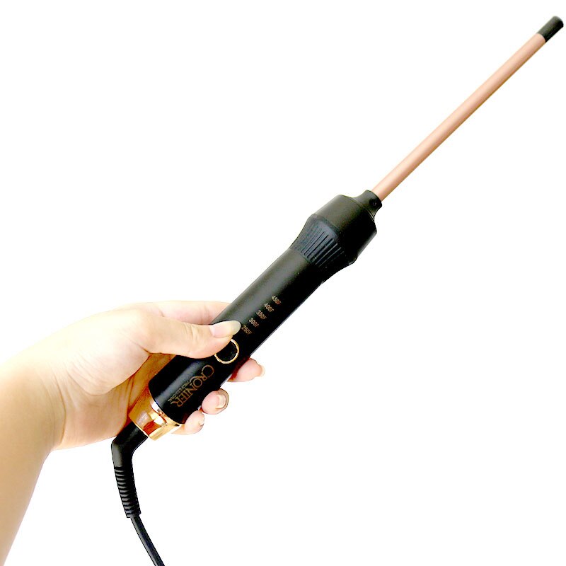 Pinzas rizadoras de pelo profesionales, varita rizadora de cabello, herramienta de peinado corrugado, 450-220 V, Max 240 ℉