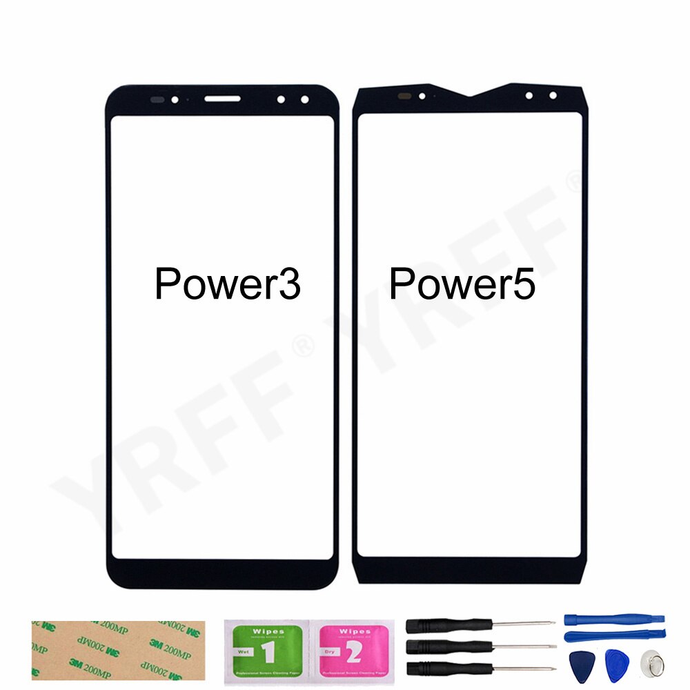 Power 5 3 Telefoon Front Outer Glas Pancel Voor Ulefone Power 3 / 5 Glas Screen Panel (Geen Lcd touch Screen)