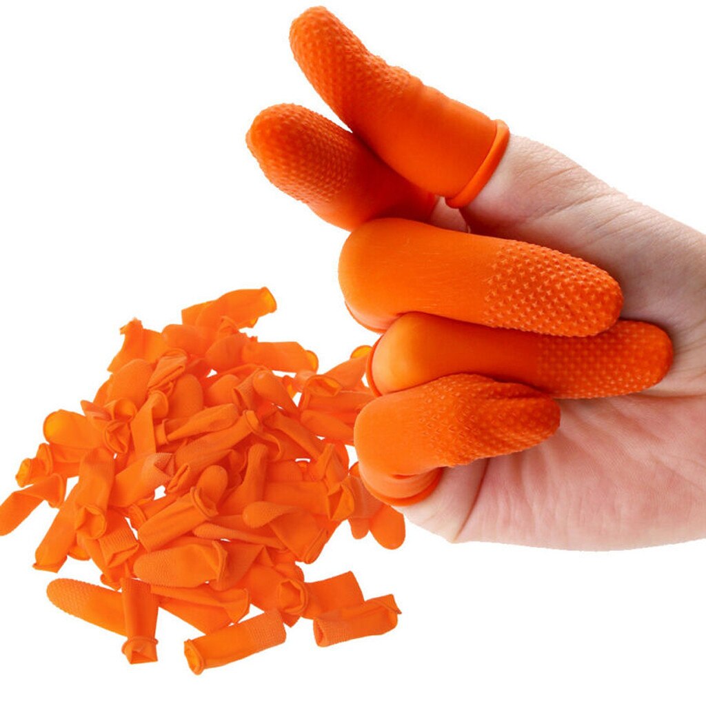 Anti-Contact Vinger Babybedjes Nail Art Latex Vingertoppen Protector Kleine Rubberen Handschoenen # J3s: m