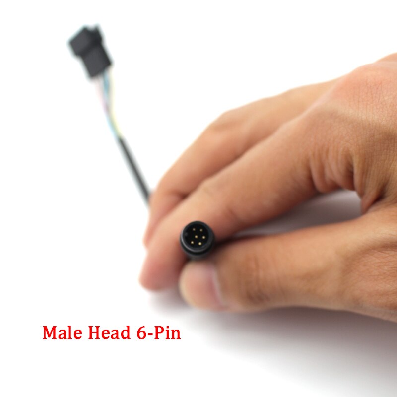 Elektrische Scooter Lcd Meter 36/48/52/60V Universele Code Meter Kleur Scherm Blauw Scherm Gaspedaal geschikt Voor Jp Controller: Male Head