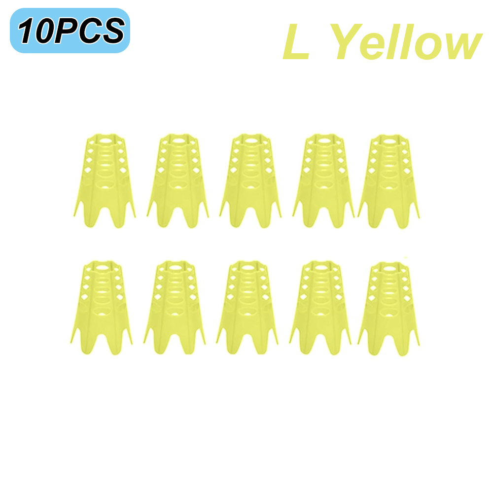 10PCS Golf Simulator Tees Golf Tees Simulator Kunststoff Praxis Training Für Rasen und Driving Range Hause Outdoor Indoor verwenden: Licht Grau