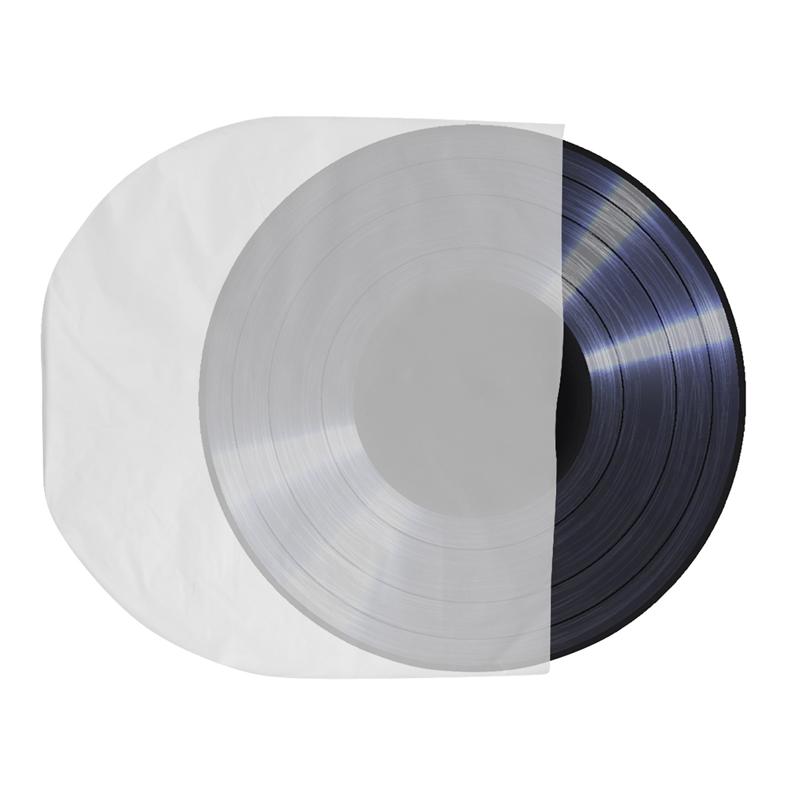 50PCS CD Protecter LP Record Plastic Bag Vinyl Record Clear Cover Container CD Inner Bag Compatible Vinyl Record Protective Bag