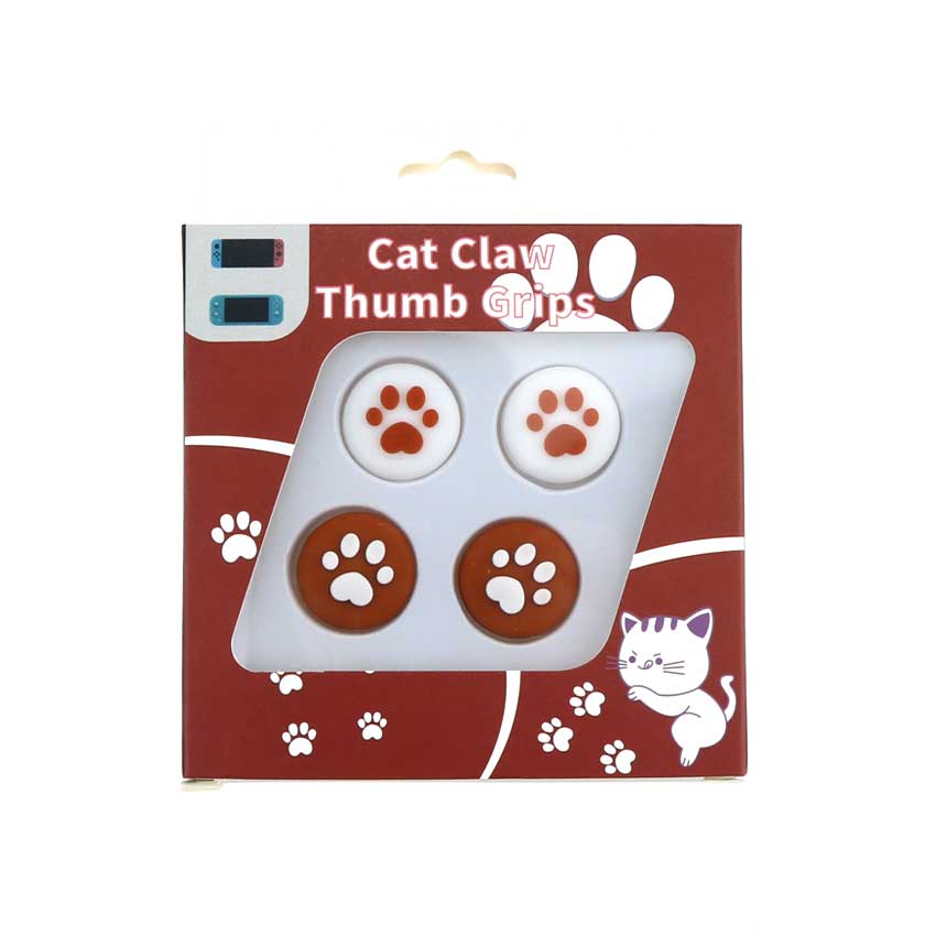 YuXi 4pcs Cute Cat Claw Analog Thumb Stick Grips Cap for Nintend Switch Lite Joy Con Joy-Con Controller Joystick Cover Case: G G P P