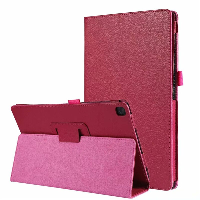 Pu Leather Case for Samsung Galaxy Tab A SM-T510 SM-T515 T510 T515 Tablet cover Stand Case for Tab A 10.1'' Funda Case: 01 Rose