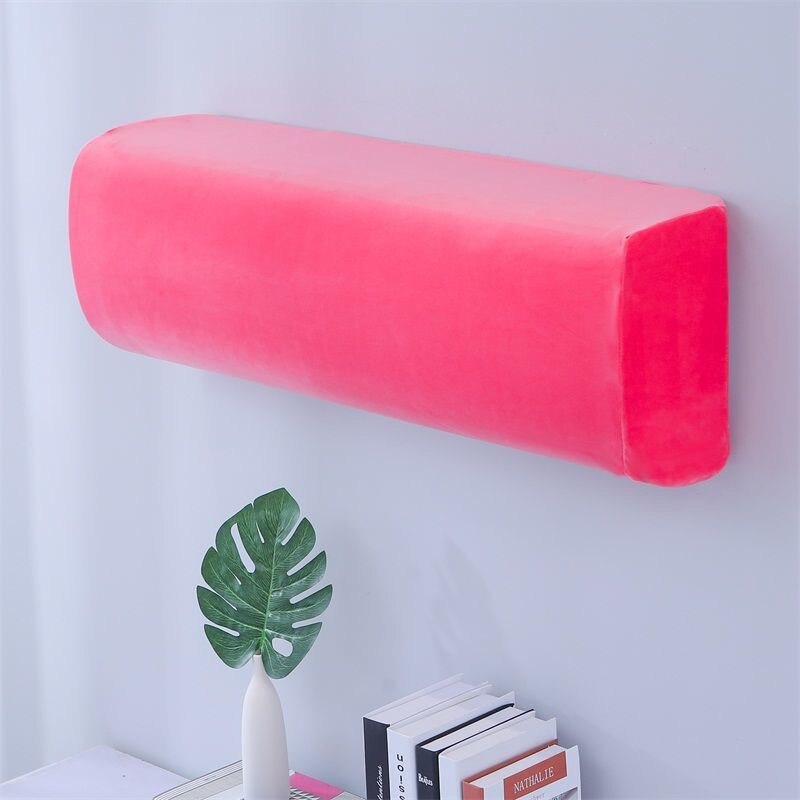 Cubierta universal para aire acondicionado, cubierta AUX montada en la pared, tela a prueba de polvo, en múltiples colores, adecuada para 1P 1,5 P: Peach pink