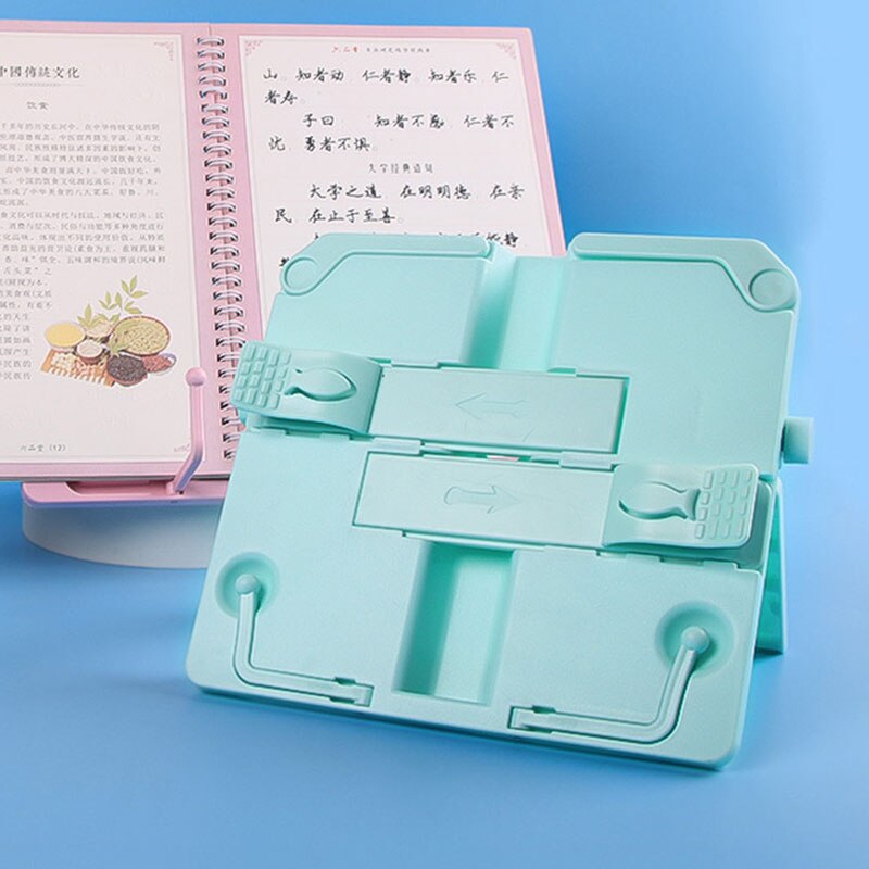 Verstelbare Boek Stand Hoogte En Hoek Verstelbare Boek Houder Met Pagina Paperclips Voor Grote Zware Leerboeken Muziek Boeken