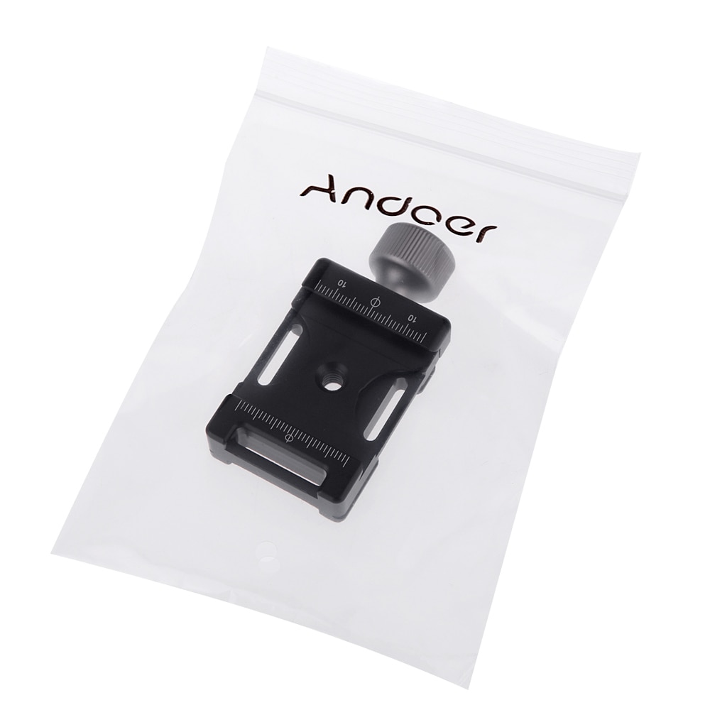 Andoer 38mm Aluminium Schraube Knopf Mini schnell Freisetzung Klemme Kompatibel mit Arca schweizerisch für 38mm QR Platte