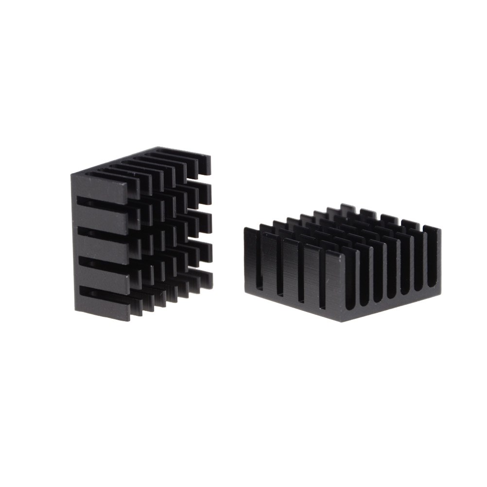 10Pcs/lot 20mm x 20mm x 10mm Heat Sink Heatsinks Cooling Aluminum Radiator Black Color