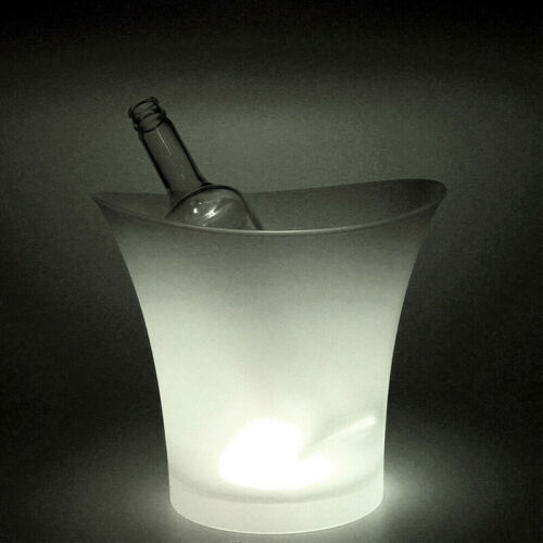 Colorido led garrafa de vinho cobre espumante champanhe decoração da lâmpada tampa barra garrafa balde gelo festa decoração do casamento: WHITE