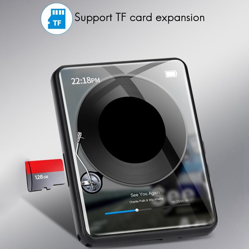 Full Sn Bluetooth MP3 Walkman Student Version MP4 Small Bluetooth External Music Player MP5 Portable Press 4GB