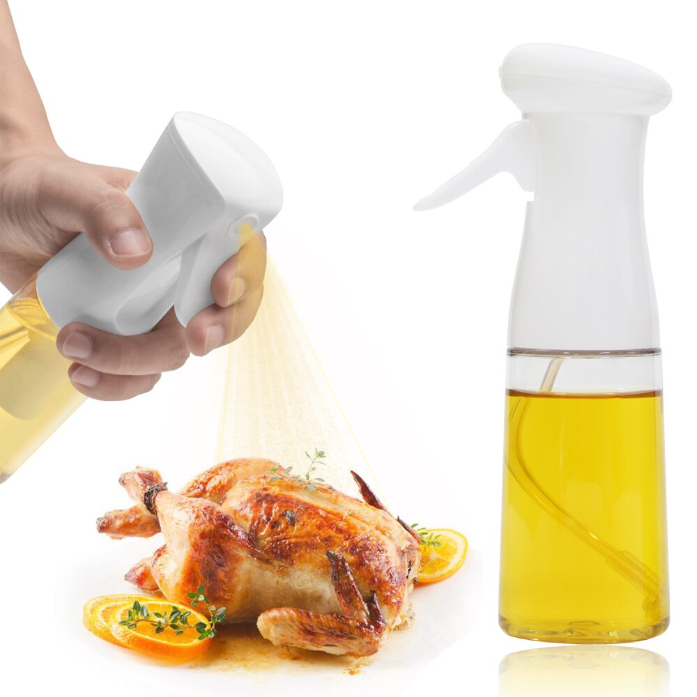 Oil Sprayer for Cooking 215ml Big Mouth Oil Spray Bottle Food Grade Oil Spritzer Olive for Air Fryer Kitchen Camping BBQ