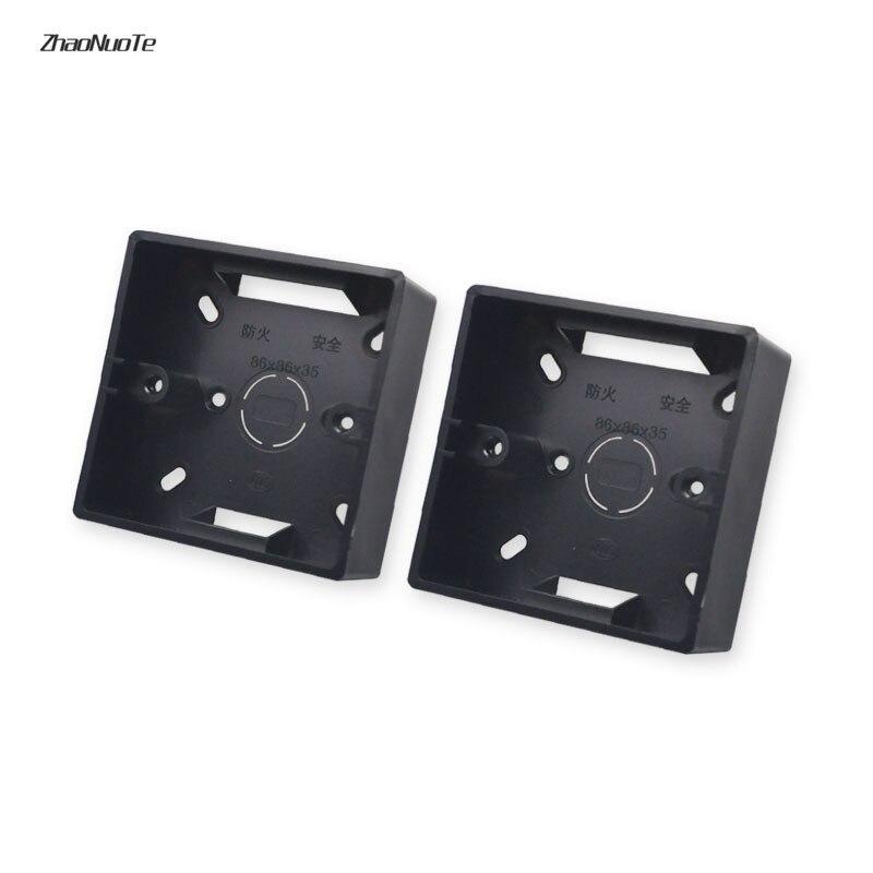 Home Improvement 86 Type Black PVC Surface Mount Junction Box Switch Socket Electronic Project Box