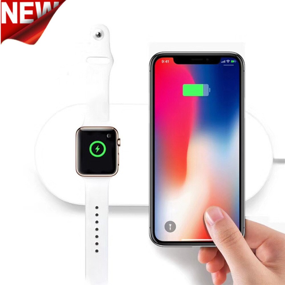 Oplader Voor Apple Horloge 4/3/2 Iphone X 8 8 Plus Samsung Galaxy S9 S8 Draadloos Opladen Voor Iwatch 42Mm/38Mm/40Mm/44Mm