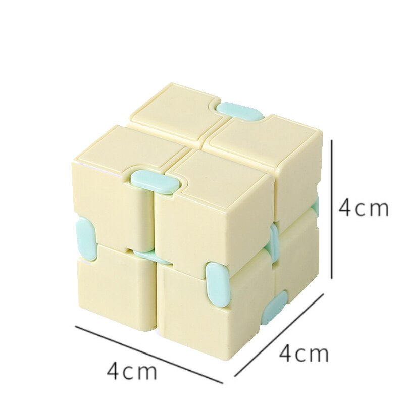 Decompression Infinity Cube Mini giocattoli antistress ansia antistress cubo magico Puzzle giocattolo per autismo bambini adulti bambini: yellow