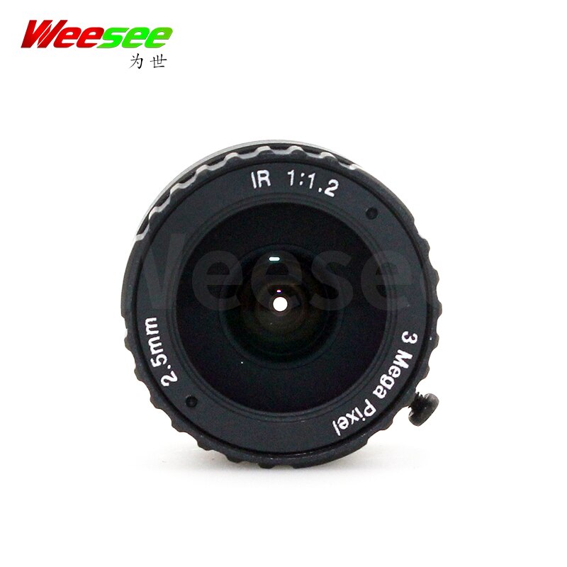 WS 2.5mm CCTV lens 3MP HD 3 megapixel 1/2'' format F1.2 CS mount CCTV for ip cameras CCTV surveillance security camera lens