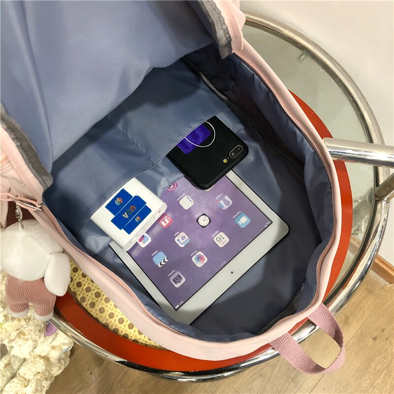 Dcimor Waterdichte Nylon Vrouwen Rugzak Vrouwelijke Multi-Pocket Schooltas Leuke Meisje Boekentas College Laptop Rugzakken Reistas