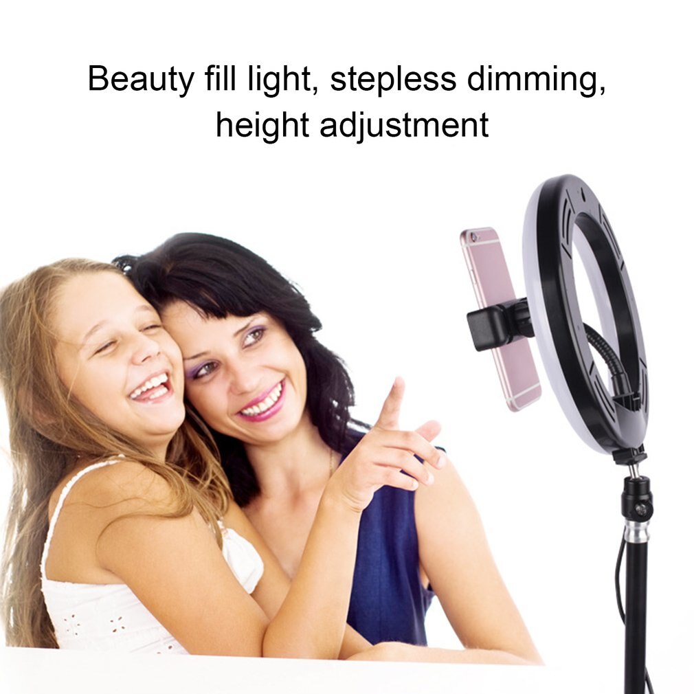 Phtography Light Dimmable LED Studio Camera Ring Light Photo Phone Video Lamp Selfie Mount