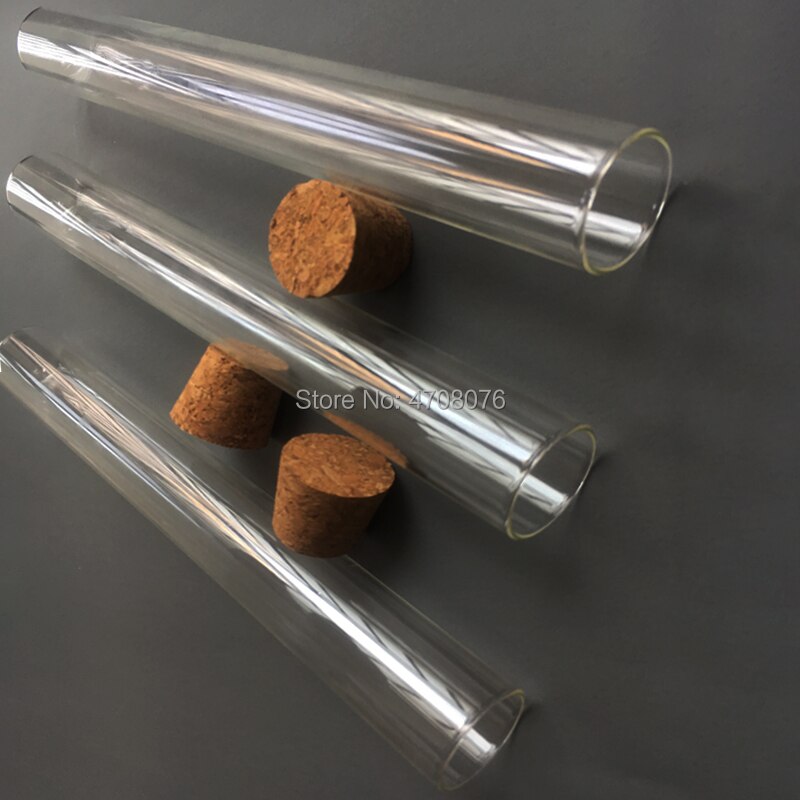 5-Pack Lab Glass Test Tubes With Screw Caps – Round Bottom – Assorted Sizes (12x100mm, 15x150mm, 18x180mm)