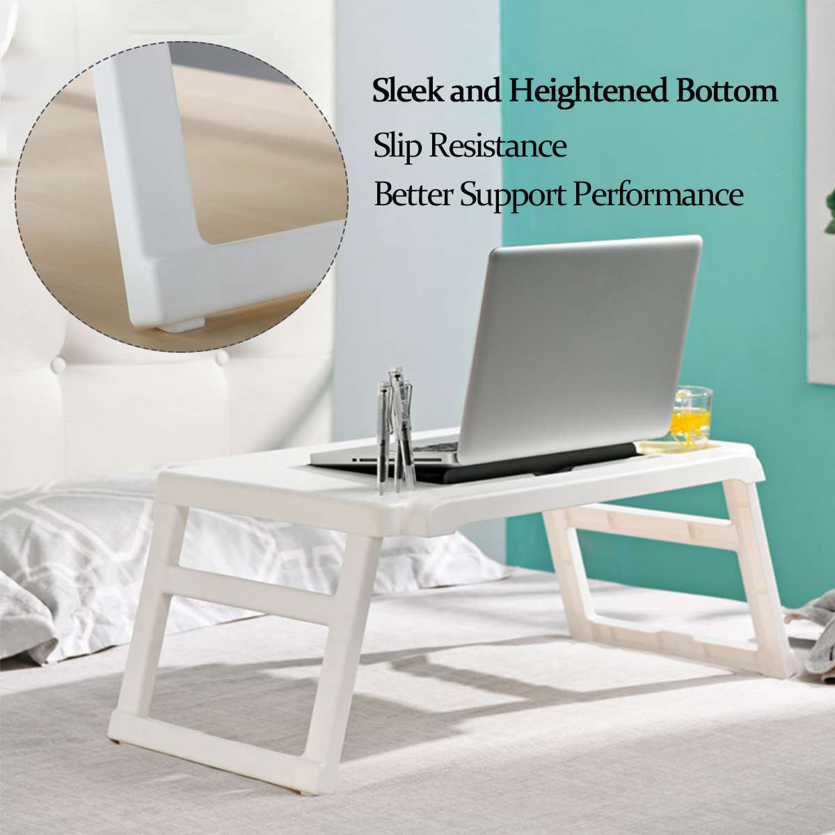 NEUE Tragbare Schreibtisch Laptop Stand Lapdesk Computer Notizbuch Multi-Funktion Tisch Büro Frühstück Bett Tablett Tisch