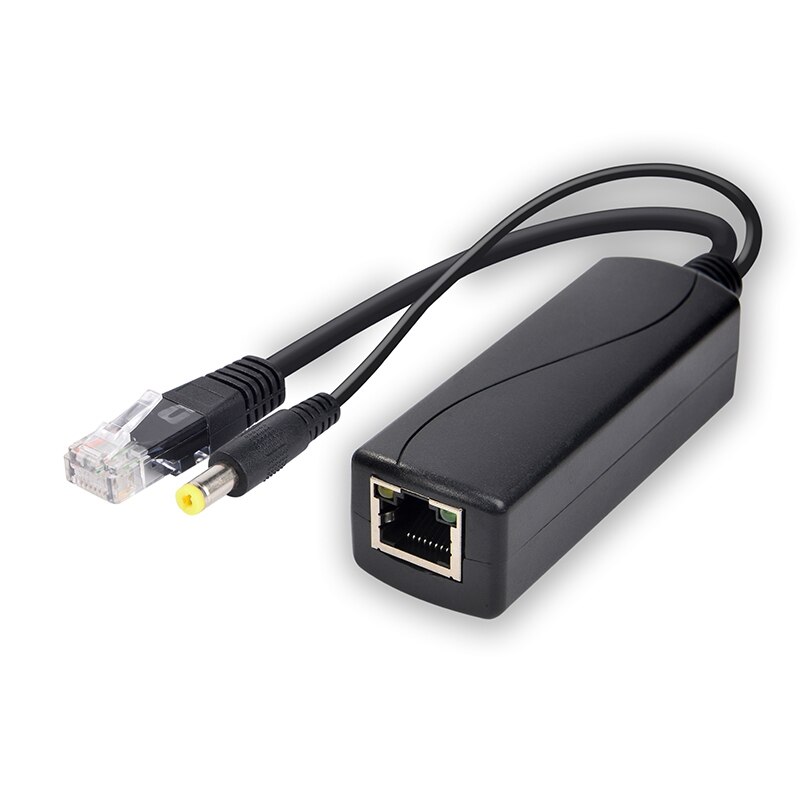 Ps5712tg gigabit power over ethernet splitter 10/100/1000mpbs rj45 suporte ieee802.3 af/at (30w) poe splitter