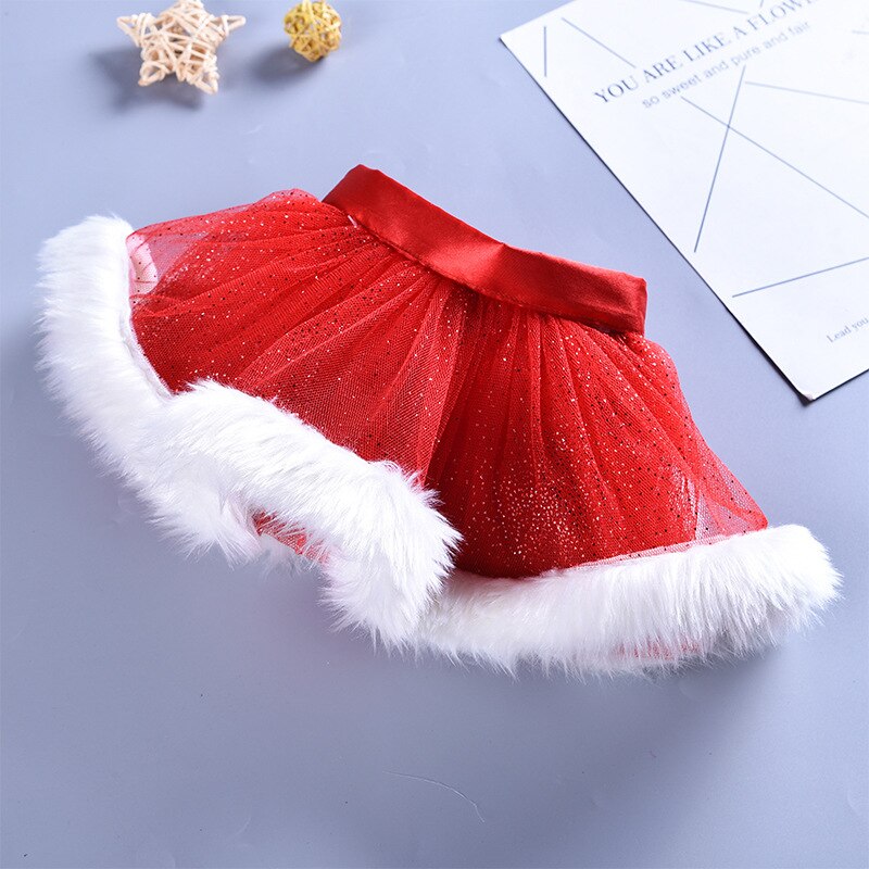 Ins Children&#39;s Cute princess Tutu Baby Christmas red TUTU skirt saints&#39; party Tulle Tutu with matching unicorn headband sk19012