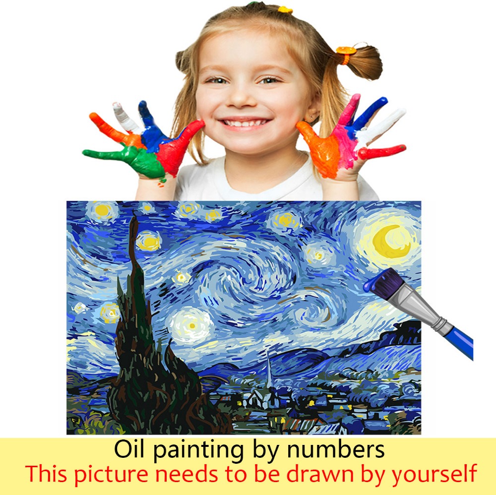 DIY Colorings Pictures By Numbers With Colors Blue Dog Picture Drawing Painting By Numbers Framed Home