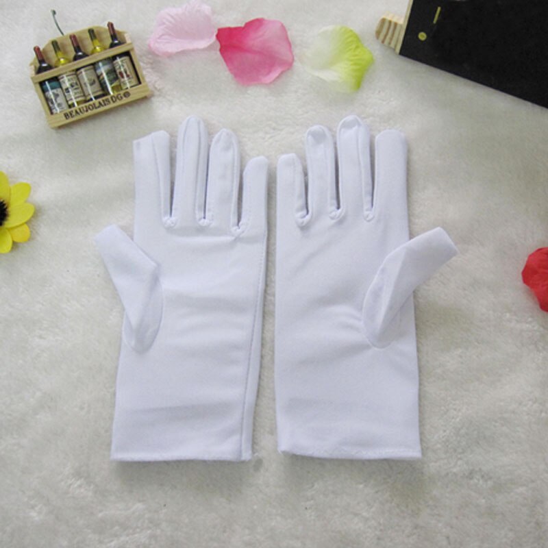 Adult Kids Unisex Spandex Wrist Length Stretch Gloves For Women Girls Dance Party Bridal Wedding Supplies Halloween