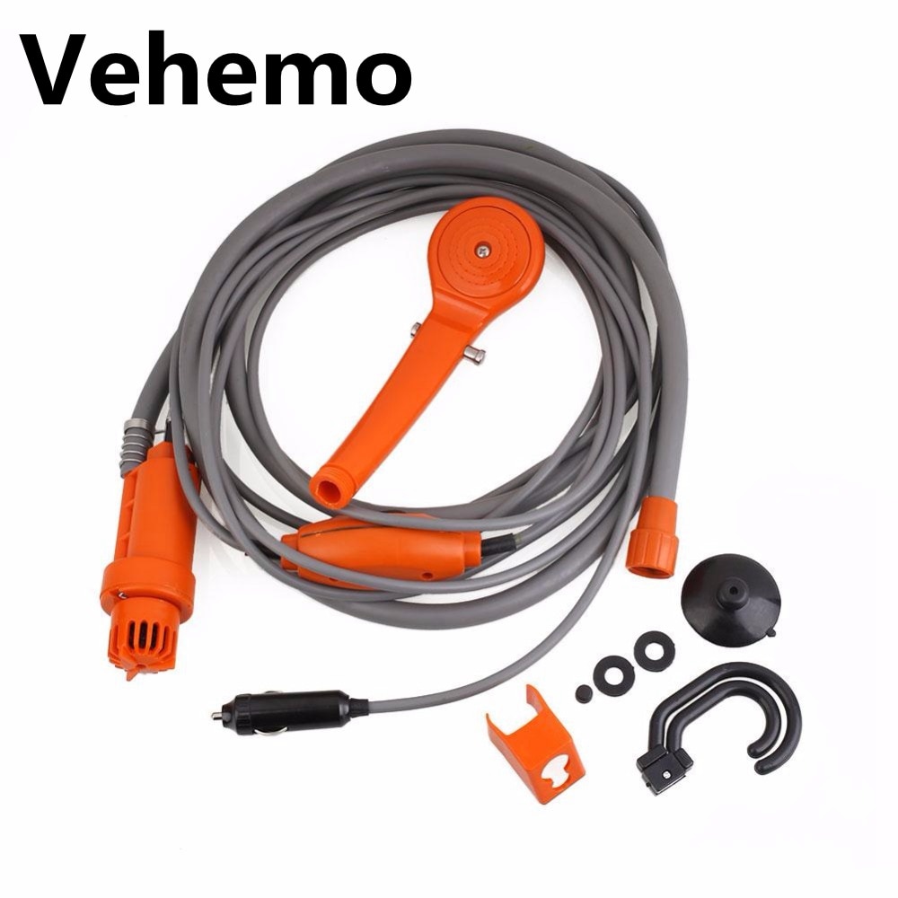 Camper Caravan Electric Camper Shower Portable High Pressure Car Washer Water Pump 12V Outdoor Caravan Camping Travel Car Shower