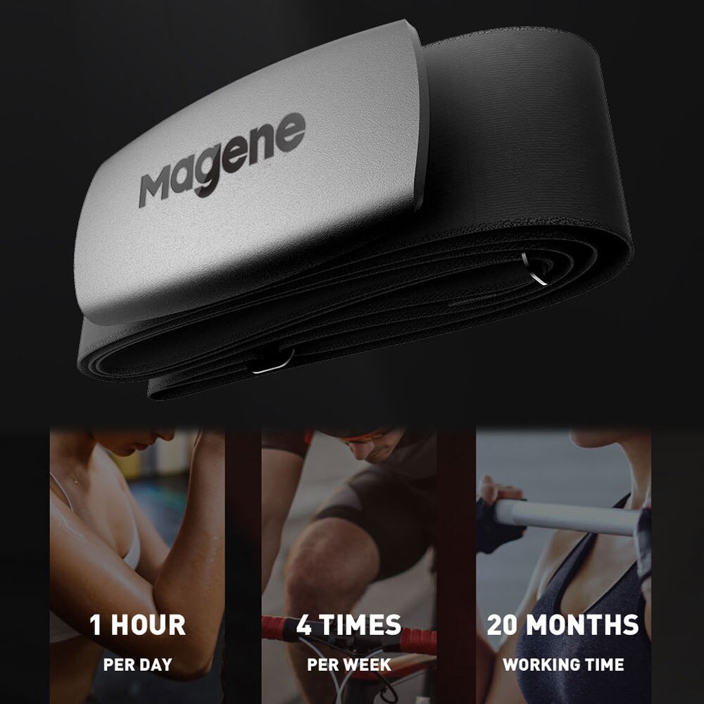 Magene H64 pulsometr Bluetooth Mrówka + Magene czujnik pas piersiowy komputer wioślarz Wahoo Garmin zdatność sportowy akcesoria