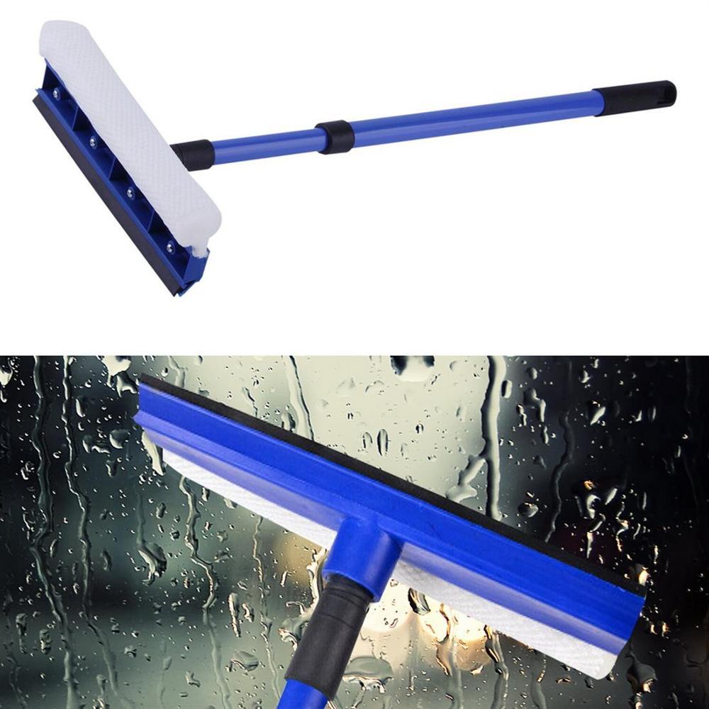 75CM Extendable Window Squeegee Cleaner Soft Rubber Head High window Glass Scraper Brush Telescopic Bru Car Wiper