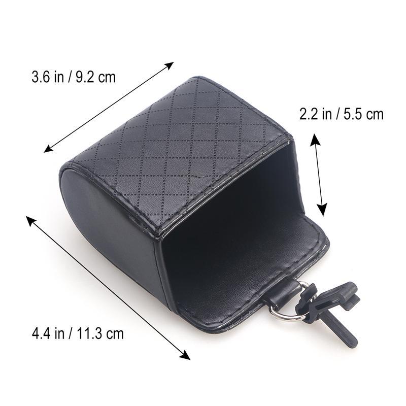 Auto Air Vent Opbergtas Organizer Case Universele Lederen Auto Outlet Gsm Houder