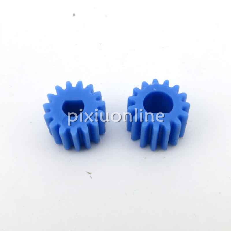 2 stks/partij J043 D Type Plastic Gear 0.5 module 3/4mm fit Reductiemotor Snijkant As DIY onderdelen Rusland
