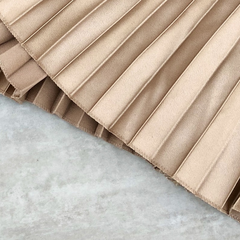 Forår kvinder midi nederdele metallic farve skinnende plisseret nederdel ensfarvet sølv guld lang nederdel satin femme jupe kontor dame