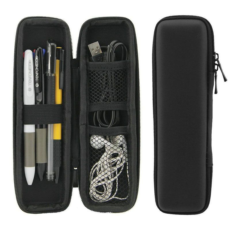 Blyantveske svart estuches escolares pennen etui astuccio porta penne eva plast skoleartikler trousse scolaire stylo