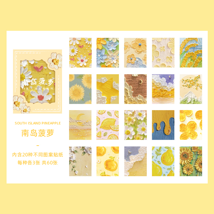 60pcs/lot Kawaii Stationery Stickers RainbowPlanner Decorative Mobile Stickers Scrapbooking DIY Craft stickers: nandaoboluo