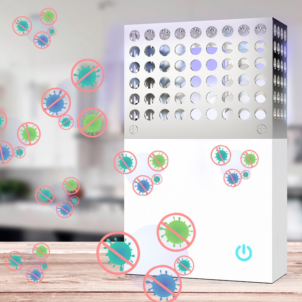 2 IN 1 Mini Car Air Purifier Ozone Generator 10mg 5V Ozone Machine Stainless steel Air cleaner UVC Sterilizer Formaldehyde Remov